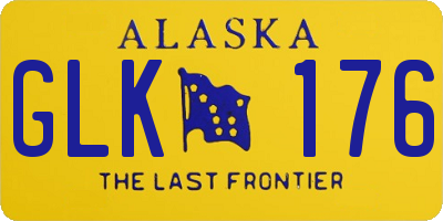 AK license plate GLK176