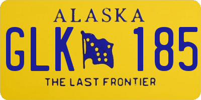 AK license plate GLK185