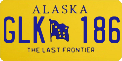AK license plate GLK186