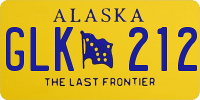 AK license plate GLK212