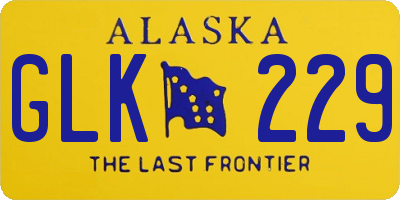 AK license plate GLK229