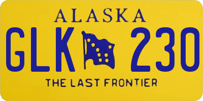 AK license plate GLK230