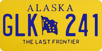 AK license plate GLK241