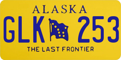 AK license plate GLK253