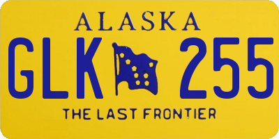 AK license plate GLK255