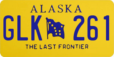 AK license plate GLK261