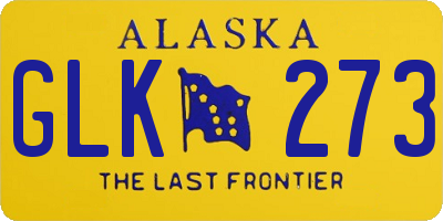 AK license plate GLK273
