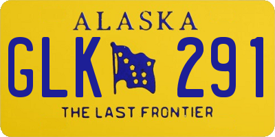 AK license plate GLK291