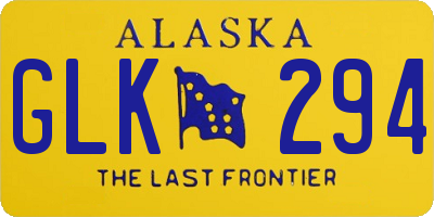 AK license plate GLK294