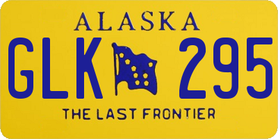 AK license plate GLK295