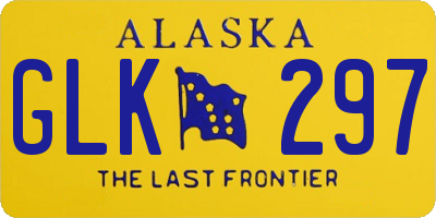 AK license plate GLK297