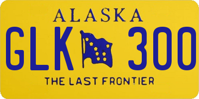 AK license plate GLK300
