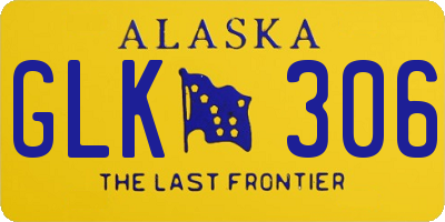 AK license plate GLK306