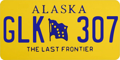 AK license plate GLK307