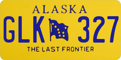AK license plate GLK327
