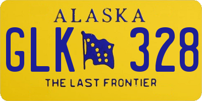 AK license plate GLK328