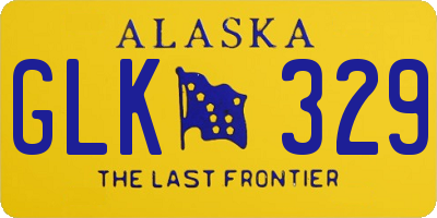AK license plate GLK329