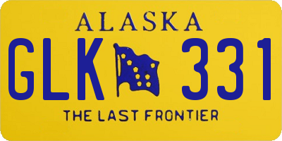 AK license plate GLK331
