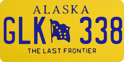 AK license plate GLK338