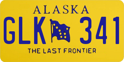 AK license plate GLK341