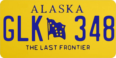AK license plate GLK348