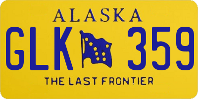AK license plate GLK359