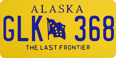 AK license plate GLK368