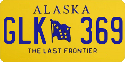 AK license plate GLK369