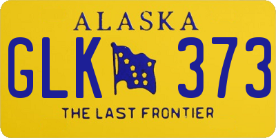 AK license plate GLK373