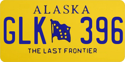 AK license plate GLK396