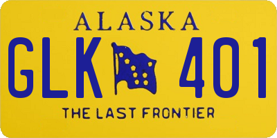 AK license plate GLK401