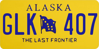 AK license plate GLK407