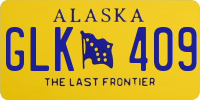AK license plate GLK409