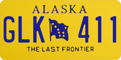 AK license plate GLK411