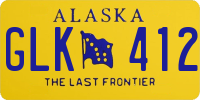 AK license plate GLK412