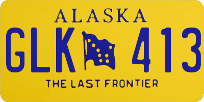 AK license plate GLK413