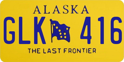 AK license plate GLK416