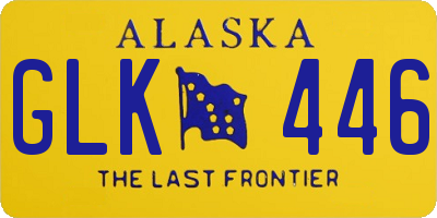 AK license plate GLK446