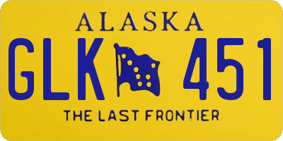 AK license plate GLK451