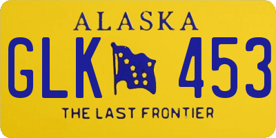 AK license plate GLK453