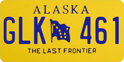 AK license plate GLK461