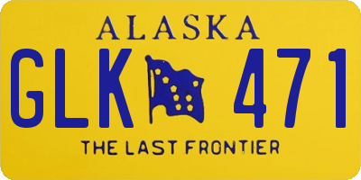 AK license plate GLK471
