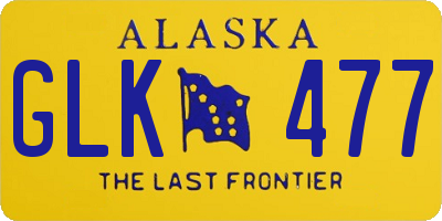 AK license plate GLK477