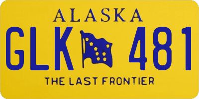 AK license plate GLK481
