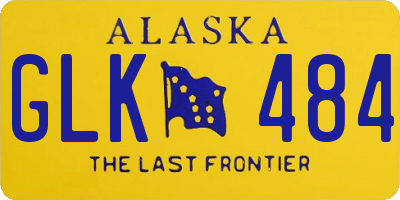 AK license plate GLK484