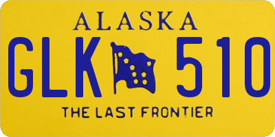 AK license plate GLK510