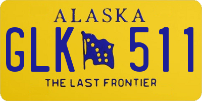 AK license plate GLK511