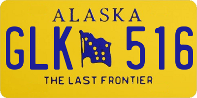 AK license plate GLK516