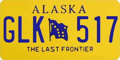 AK license plate GLK517
