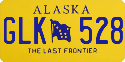 AK license plate GLK528
